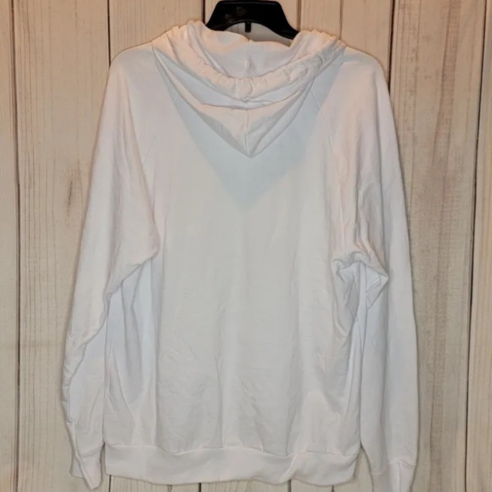 California Fleece by American Apparel Mens White Hoodie $ 'MULAH' Size XL - NEW
